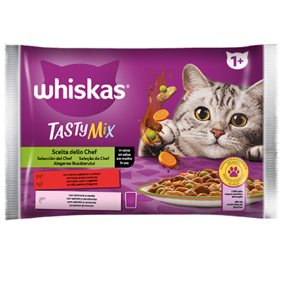 WHISKAS Tasty Mix Scelta dello Chef 12x85g - Cibo Umido per Gatti WHISKAS Tasty Mix Scelta dello Chef 12x85g - Cibo Umido per Gatti